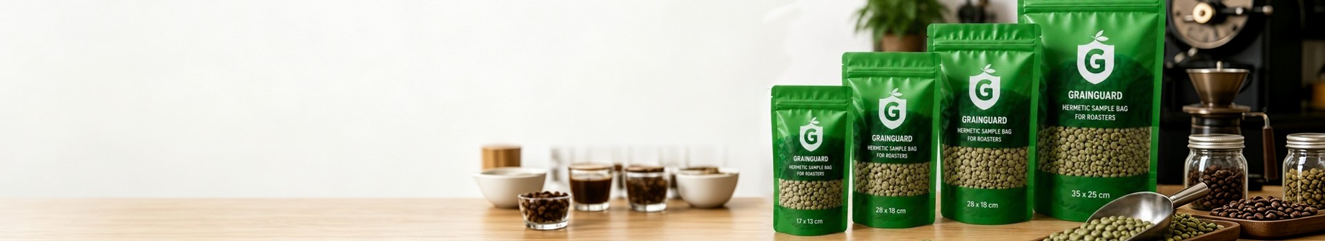 ถุงเก็บตัวอย่างเมล็ดกาแฟสุญญากาศ